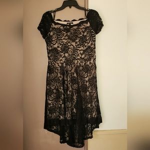 City Studio Black Lace Dress